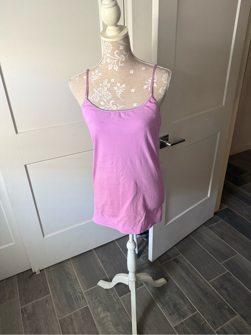 Alpine Light Pink Tank Top with Spaghetti Straps